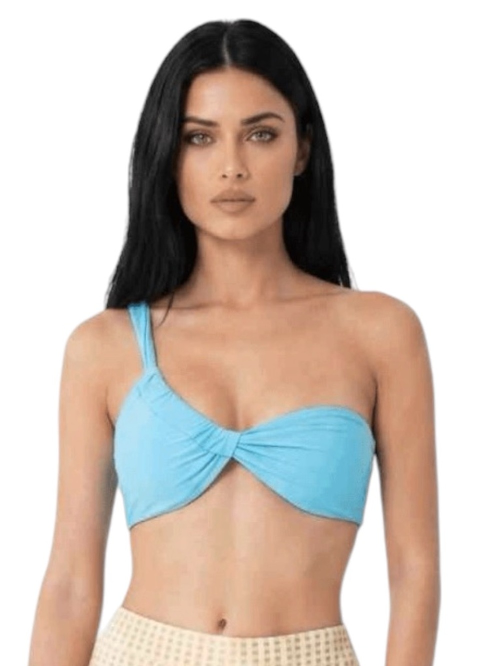 NWT Ego size 2 blue twist disco bralette crop top